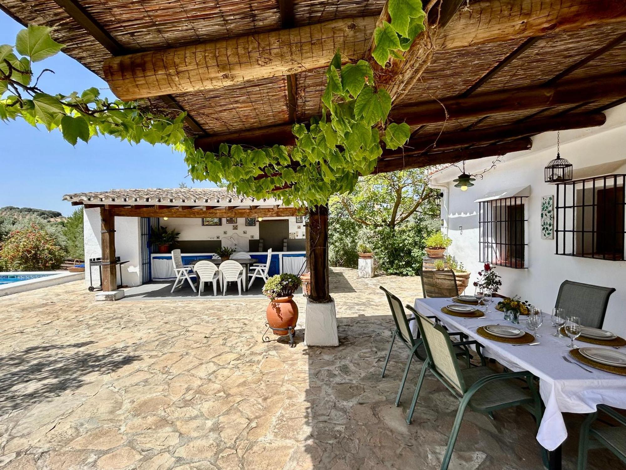 Refugio Andaluz Con Piscina Entre Olivos Villanueva de Tapia Bagian luar foto