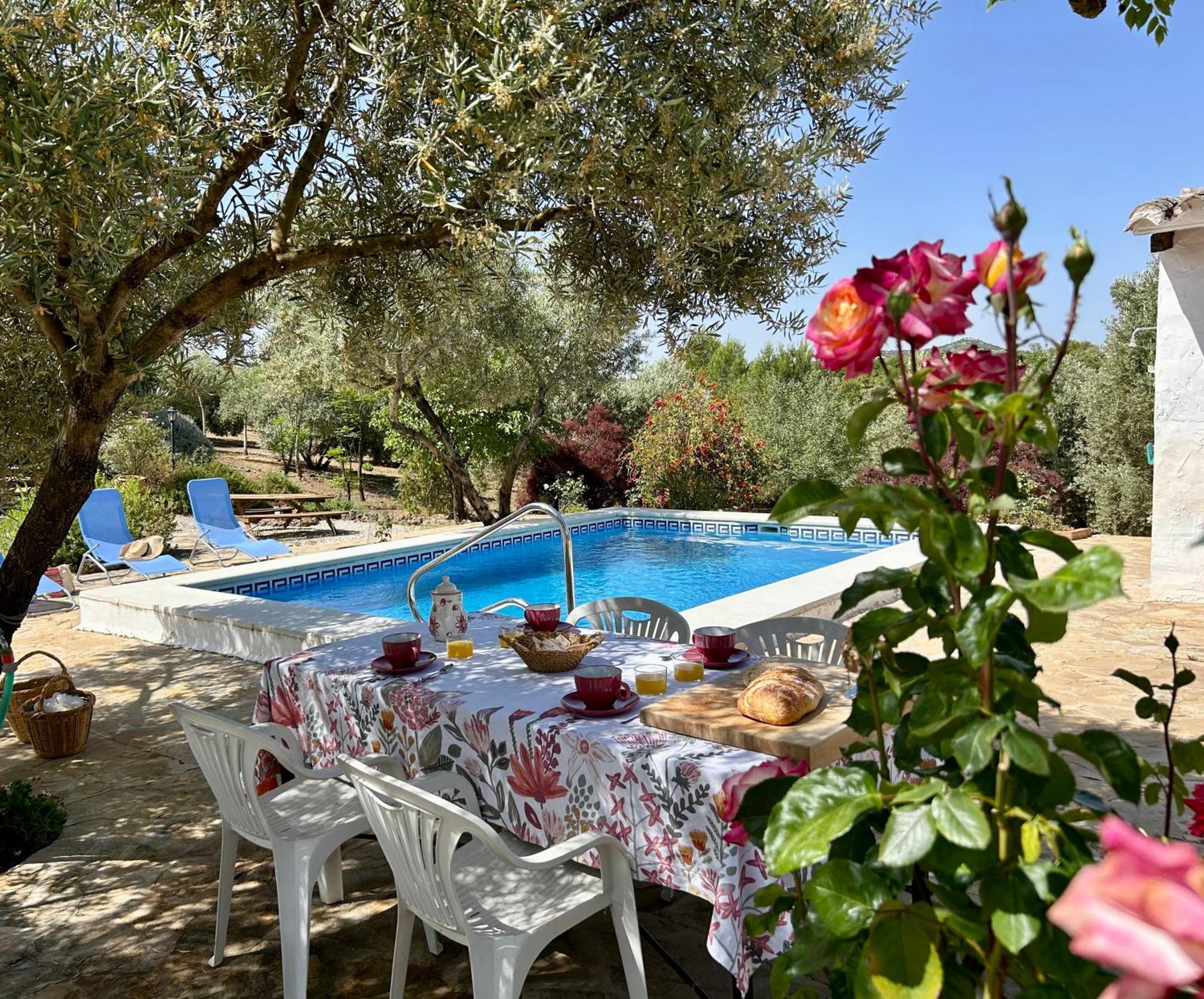 Refugio Andaluz Con Piscina Entre Olivos Villanueva de Tapia Bagian luar foto